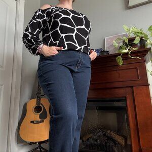 Talbots Straight Leg Jeans | Blue Denim | Stretch Fit | Barely Worn